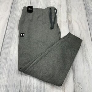 NWT UA Rival Jogger‎ Sweatpants 4XLT Gray Under Armour Gym Workout Mens